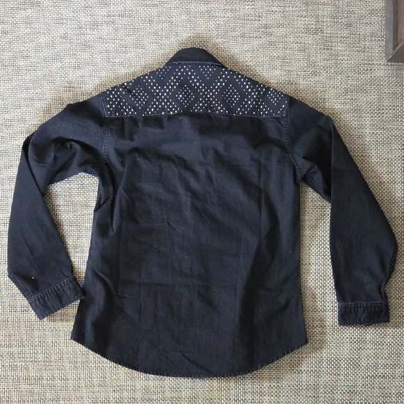 The Kooples Black Studded Button-Down Shirt - Picture 4 of 7